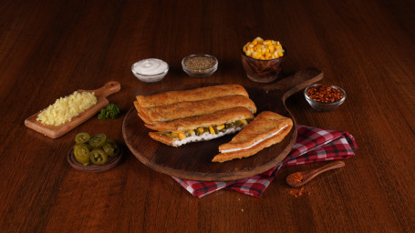 Corn Jalapeno Cheese Garlic Bread (Free Cheese Dip)