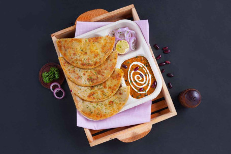 Aloo Paratha Con Dal Makhani