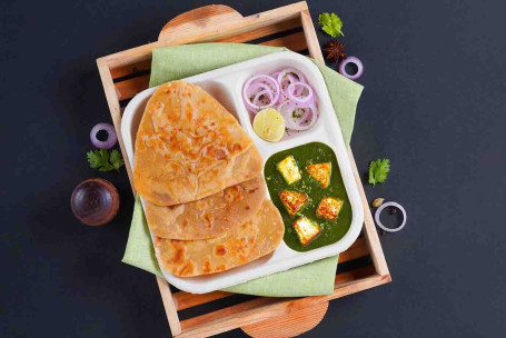 Palak Paneer Paratha Lunchbox (Senza Sensi Di Colpa)