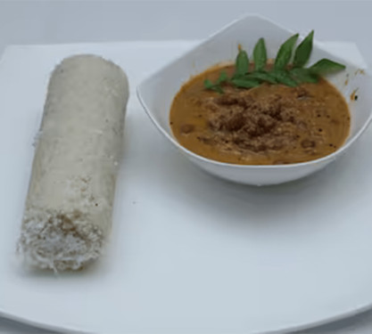 White Rice Puttu With Kadala Curry