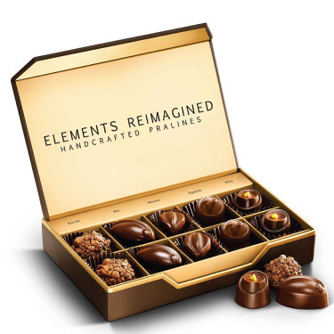 Elements Reimagined Nature Inspired 10 Chocolate Pralines