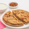 Aloo Pyaaz Paratha With Curd And Pickle