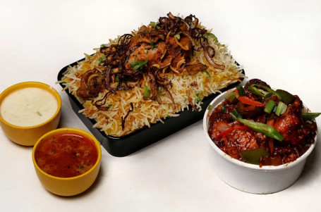 Chicken Biryani Chilli Chicken