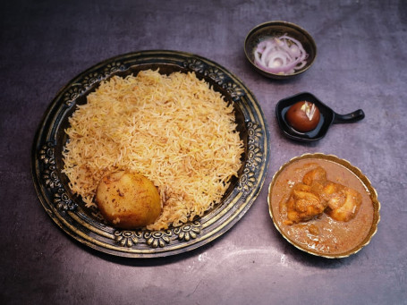 Alu Biryani With Murgir Jhol [1 Pcs, 100Ml] Gulab Jamun (In Bento Box)