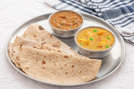 Matar Paneer And Rajma Meal