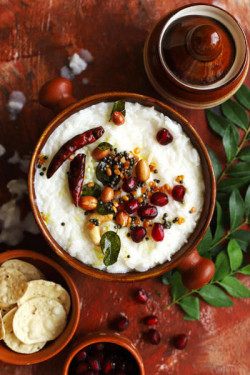 Curd Rice With Potato Fry