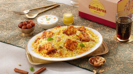 Paneer Tikka Dum Biryani (Serves 2)