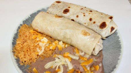 7. Beef Or Chicken Burrito Combo (2)