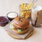 Veg Popular Burger Fries Cold Coffee (Serves 1)