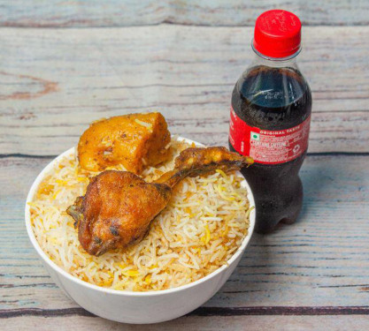 Chicken Biryani With Cold Drinks (200 Ml)