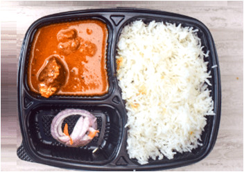 Plain Rice With Chicken Kassa (2 Pc) And Salad