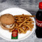 Veg Burger Masala Fries Coke (300 Ml)