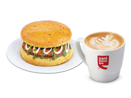 Tandoori Chicken Bun N Cappuccino Combo