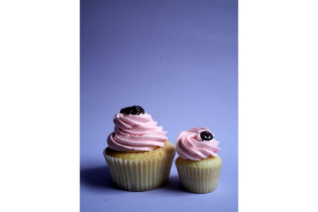 Vanilla With Raspberry Cupcake