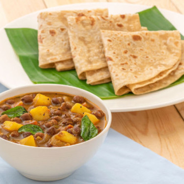 Black Chana (Usal) Con Paratha