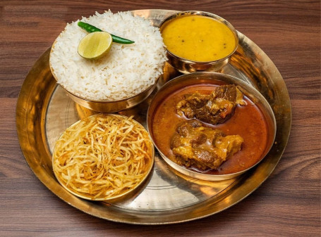 Mutton Kosha Mini Thali(2 Pcs)