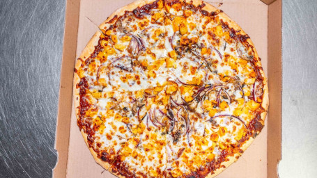 Pizza Al Pollo Al Barbecue In Stile Newyorkese