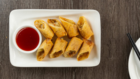 Vegetarian Spring Rolls (4) Sù Chūn Juǎn