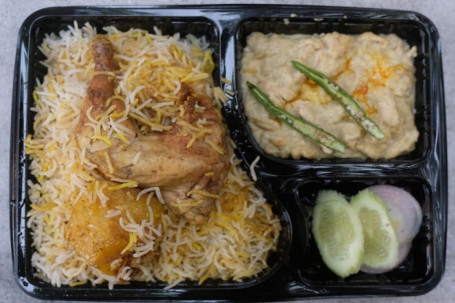 Chicken Biryani With Chicken Pasanda And Salad Combo