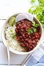 Rajma With Chawal Papad