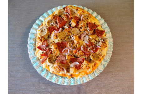 8 ' ' Triple Feast Chicken Pizza