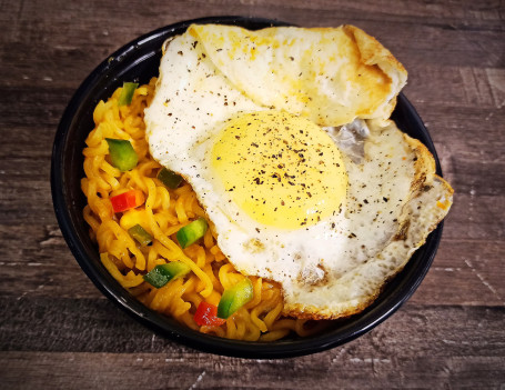 Chicken Maggi Egg Poached