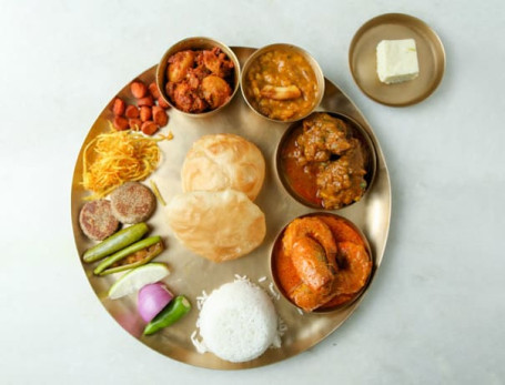 Raj Bhog Chingri Macher Thali