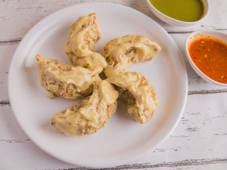 Chicken Afghani Malai Momo 5Pcs