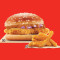 Pollo Makhani Burst Burger Patatine Fritte Di Pollo.