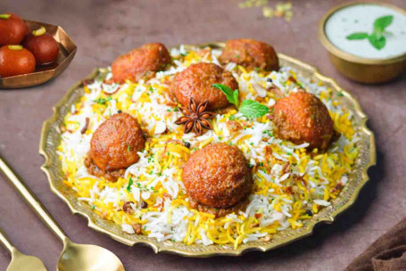 Malai Kofta Biryani (Cremoso Kebab Biryani, Serves-4-5)