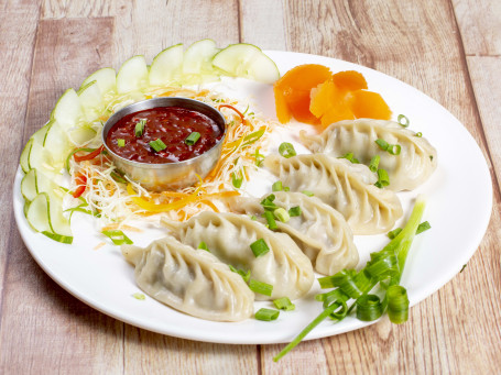 Chicken Momos (Steamed) (5 Pcs)