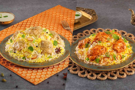 Biryani Di Pollo Cremoso (Murgh Afghani, 1 Porzione) Biryani Di Pollo Tikka (Murgh Tikka, 1 Porzione)