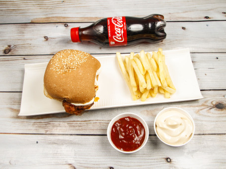 Grilled Chicken Burger (Garlic/Tandoori (1 No. Frech Fries (1 Portion Coke (300 Ml