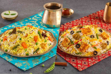 Veg Biryani (Subz-E-Biryani, Serve-1-2) Paneer Veg Biryani (Paneer Subz, Serve-1-2)