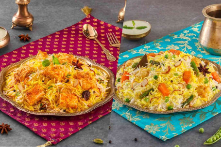 Paneer Biryani Zaikedaar Paneer, Serve-1-2) Veg Biryani Subz-E-Biryani, Serve-1-2)