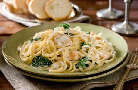 Chicken Spaghetti Alfredo (White Sauce Cheese)