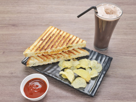 Corn Cheese Sandwich Chocolate Shake