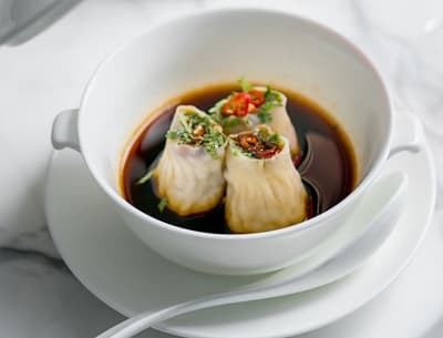 Vegetarian Poached Peking Dumpling