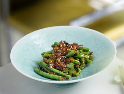 Stir Fry French Beans With Shiitake Mushroom