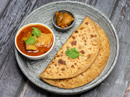 Aloo Dum With Paratha (2 Pcs)