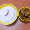 Rice (1 Plate) Chicken Curry (4 Pcs)