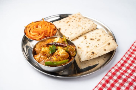 Kadhai Paneer Rumali Roti Combo