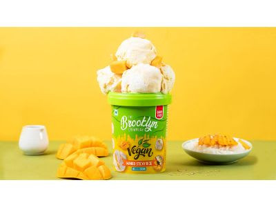 Gelato Vegano Con Riso Appiccicoso Al Mango - 450 Ml