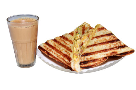 1 Chicken Mayo Grilled Sandwich+1 Masala Tea 4 Spices [150 Ml]