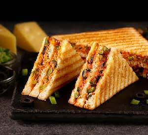 Grilled Schezwan Veg Myonnaise Sandwich