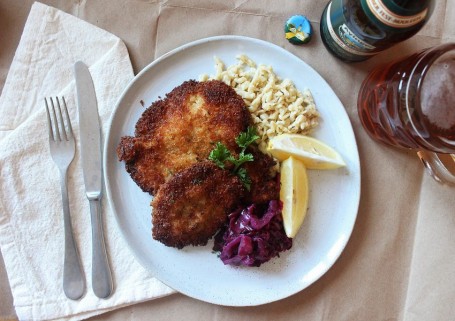 Schnitzel Zwiebeln