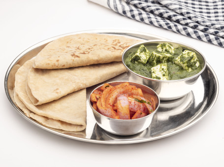 Palak Paneer With Rotis Or Rice