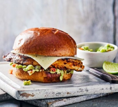 Hamburger Di Cotoletta Di Pollo