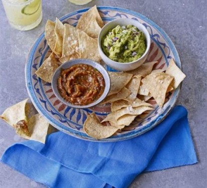 Nachos Con Guacamole