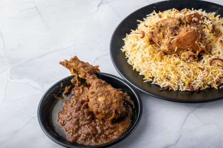 Kolkata Chicken Biryani +Chicken Kasha 1 Chicken] Combo